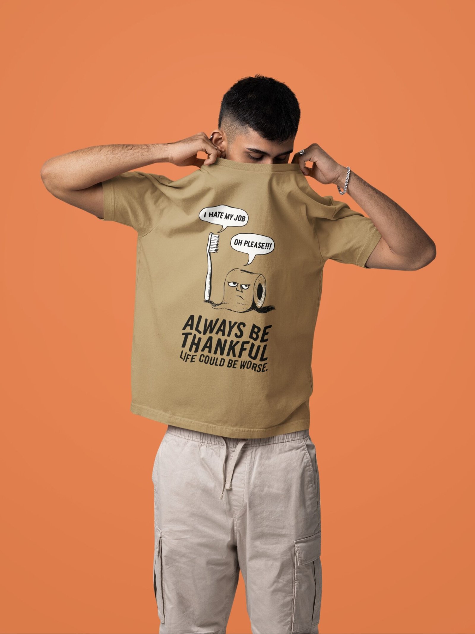 Always Be Thankful - Funny Drop shoulder Tee