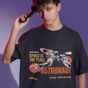 Alternative view of Astronaut - Swag, Retro Drop Shoulder Tee