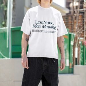 Alternative view of Less Noise More Meaning - Swag Drop Shoulder Tee