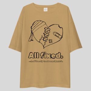 Alternative view of All Fixed - Funny, Cute Drop Shoulder Tee