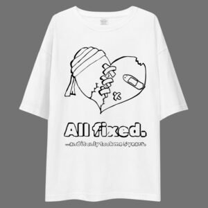 All Fixed - Funny, Cute Drop Shoulder Tee