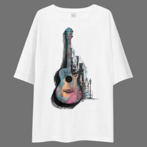 Guitar - Artistic, Swag Drop Shoulder Tee