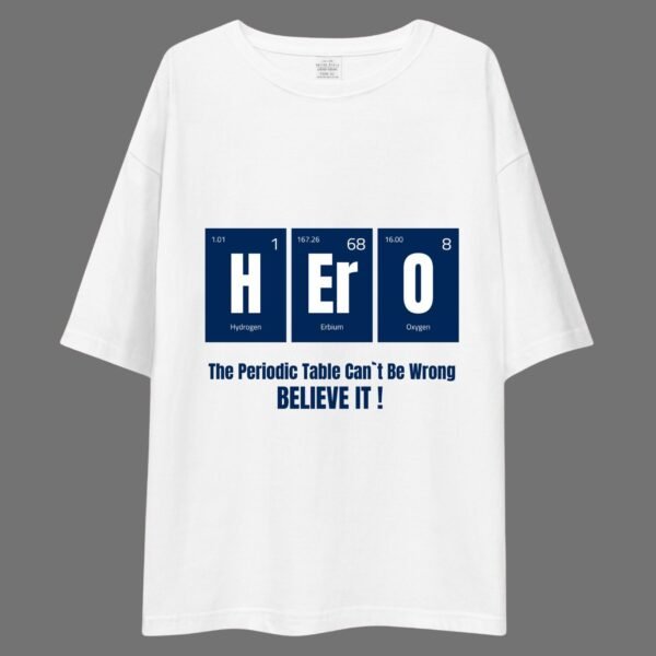 HERO - Funny , Swag Drop Shoulder Tee - Image 3