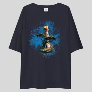 Alternative view of Light House - Artistic Drop Shoulder Tee