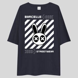 Borcelle Street Wear Bunny Face - Swag Drop Shoulder Tee