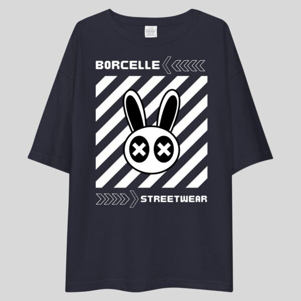 Borcelle Street Wear Bunny Face - Swag Drop Shoulder Tee