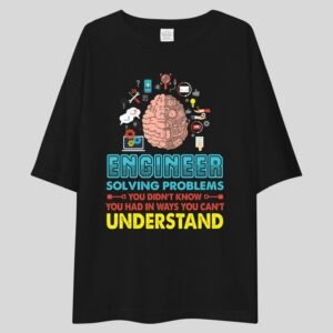 Engineer's Brian - Funny Drop shoulder Tee