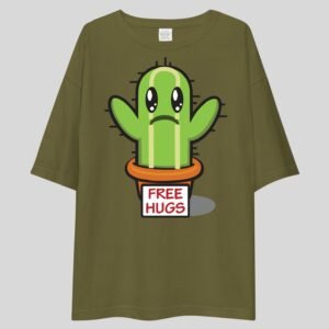 Alternative view of Free Hugs - Cute Drop Shoulder Tee