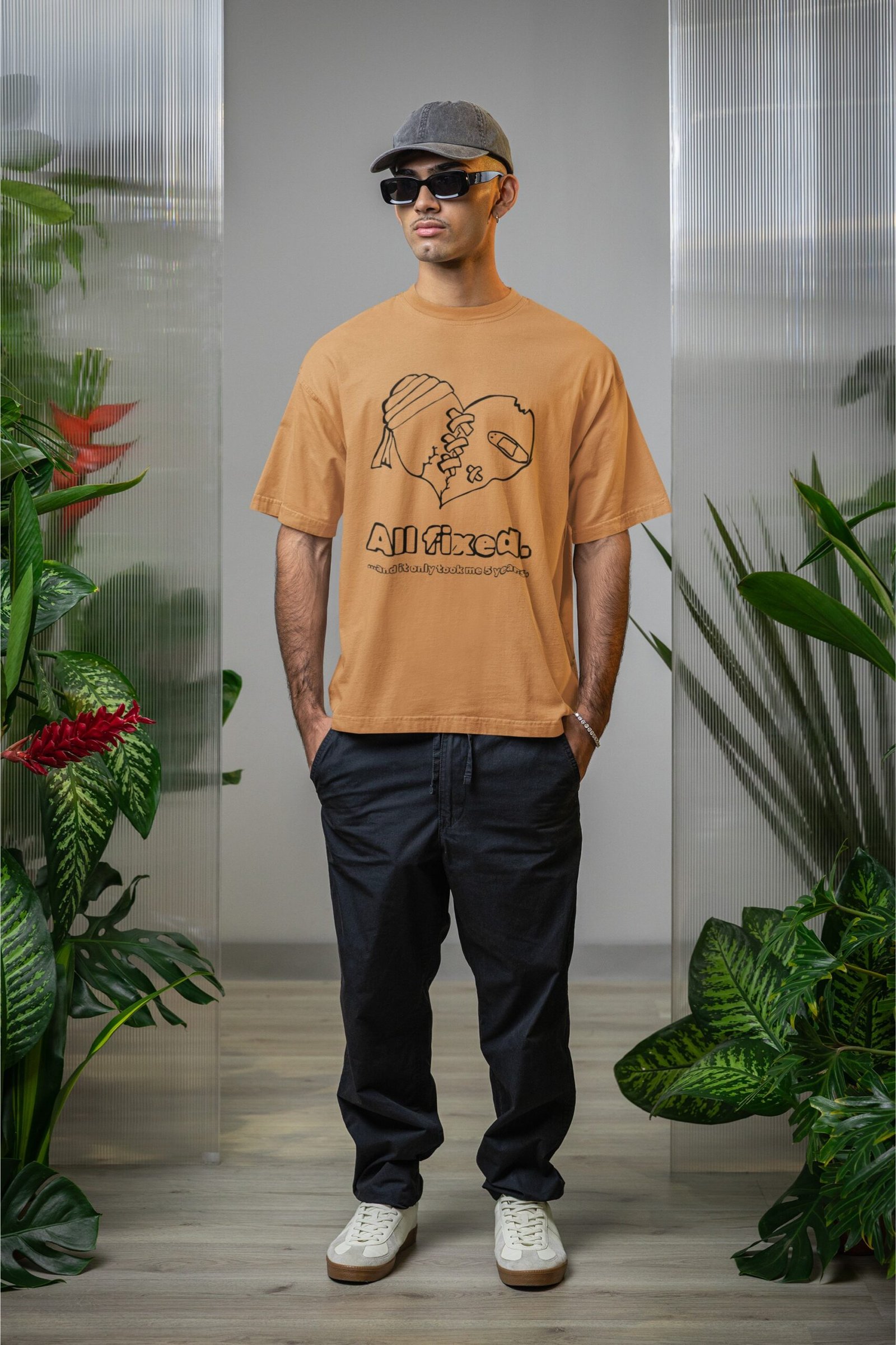 All Fixed - Funny, Cute Drop Shoulder Tee - Image 2