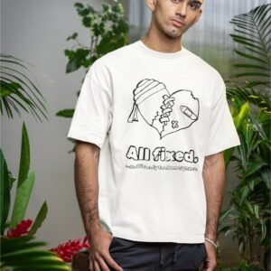 All Fixed - Funny, Cute Drop Shoulder Tee