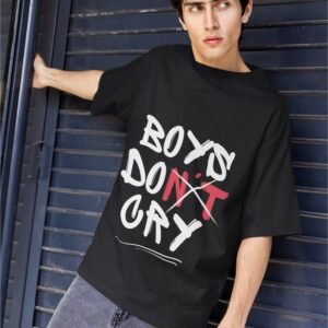 Alternative view of Awesome "Boys don't Cry" - Swag Drop Shoulder Tee