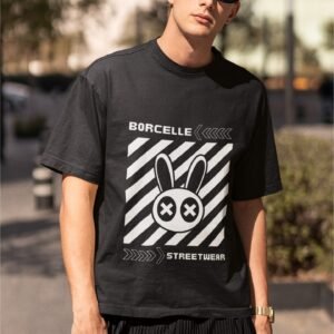 Alternative view of Borcelle Street Wear Bunny Face - Swag Drop Shoulder Tee