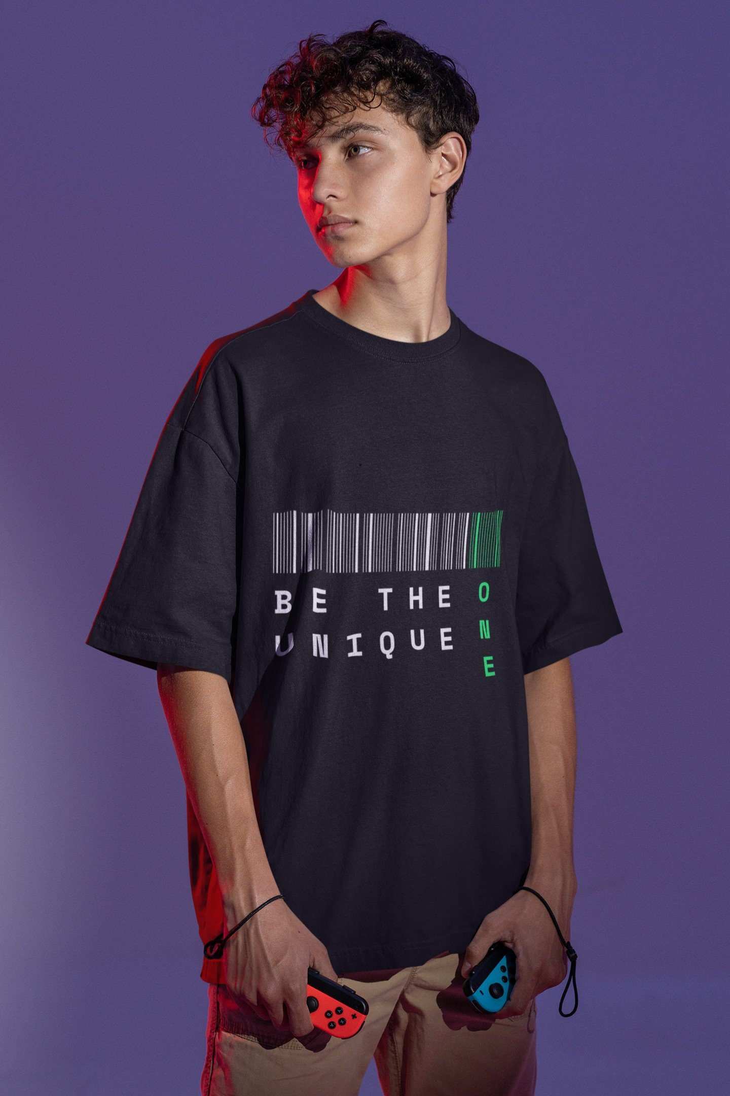 Be The Unique One - Swag Drop shoulder Tee - Image 2