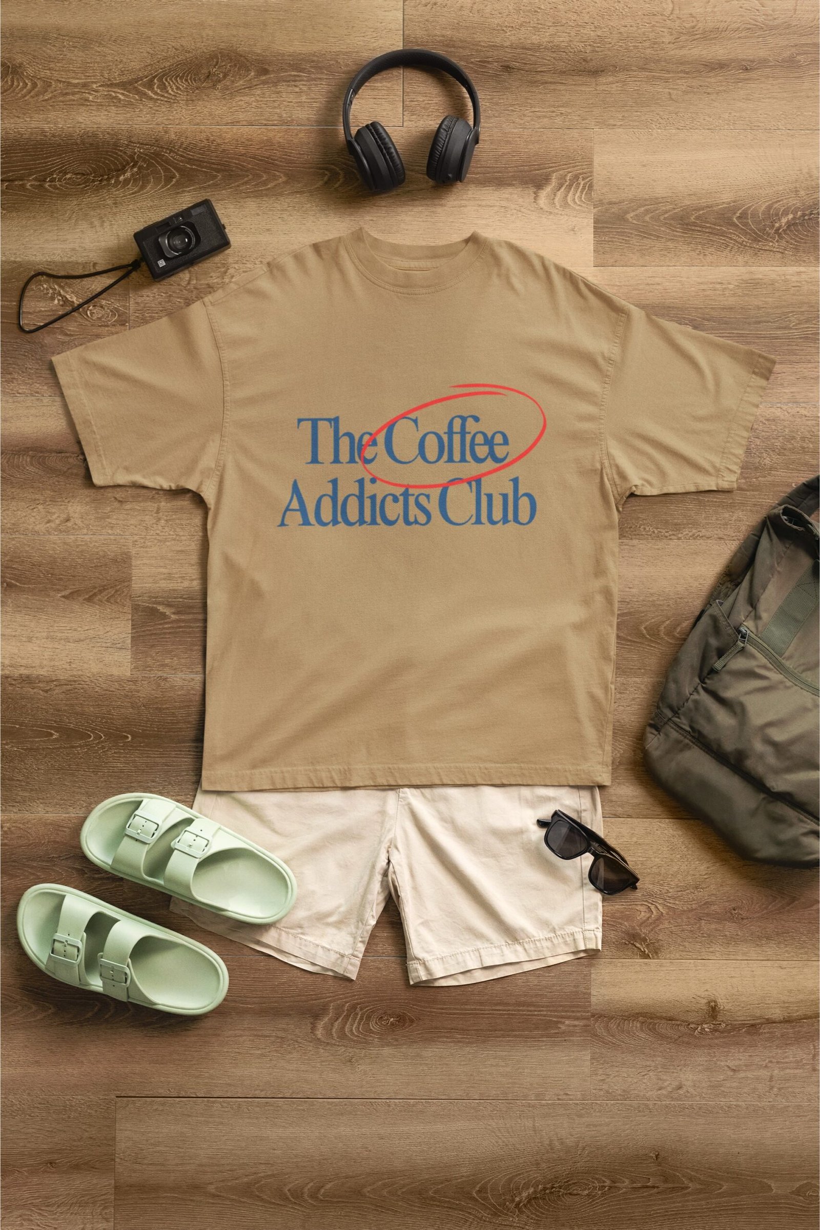 Coffee Addicts Club - Funny Drop Shoulder Tee - Image 2