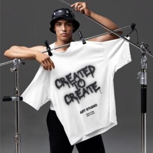 Created To Create - Swag, Artistic Drop Shoulder Tee