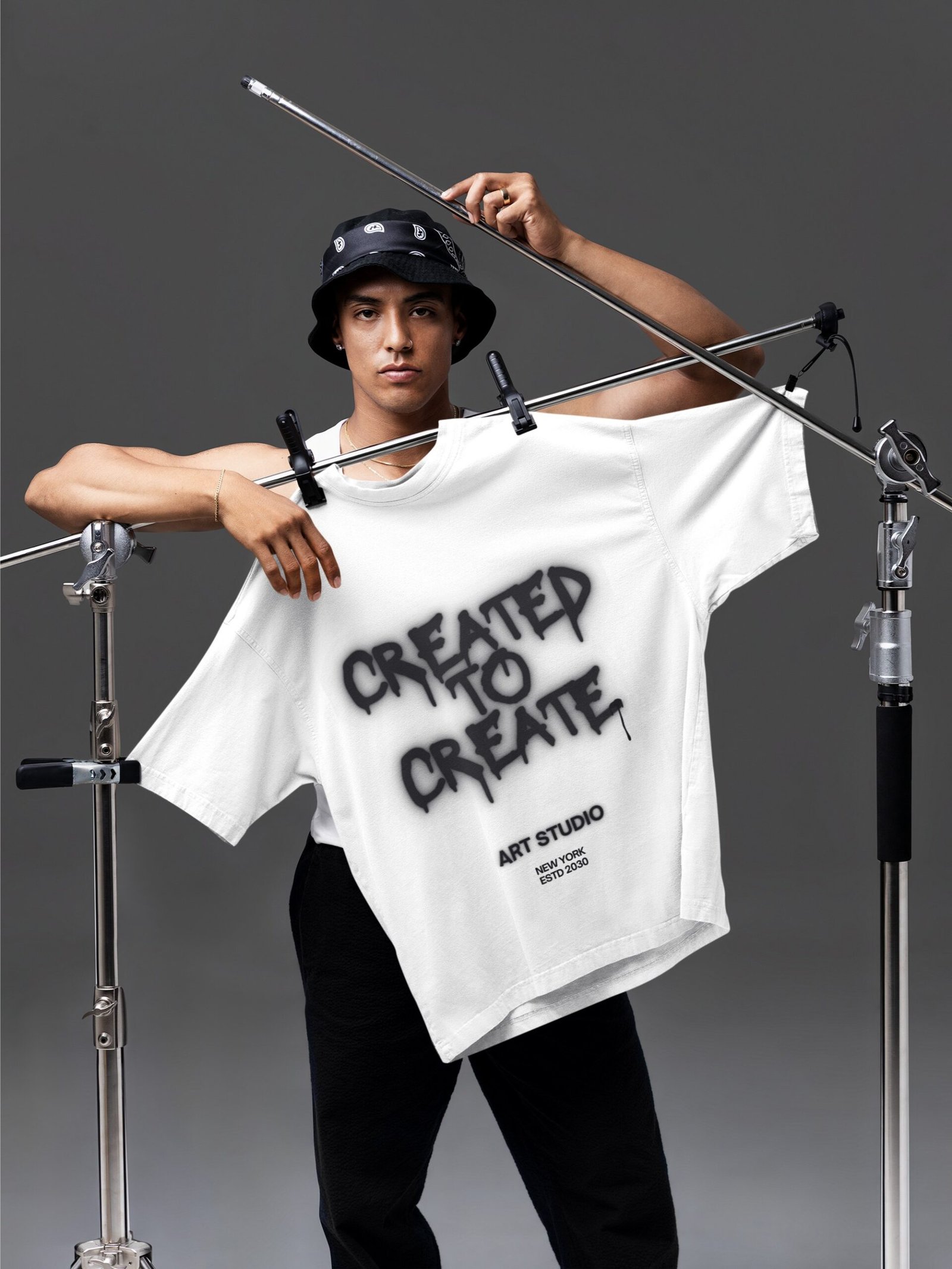 Created To Create - Swag, Artistic Drop Shoulder Tee