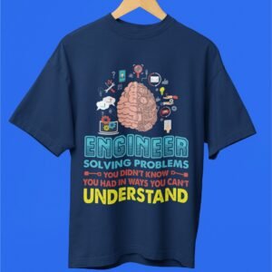 Engineer's Brian - Funny Drop shoulder Tee