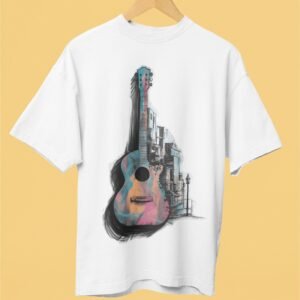 Guitar - Artistic, Swag Drop Shoulder Tee