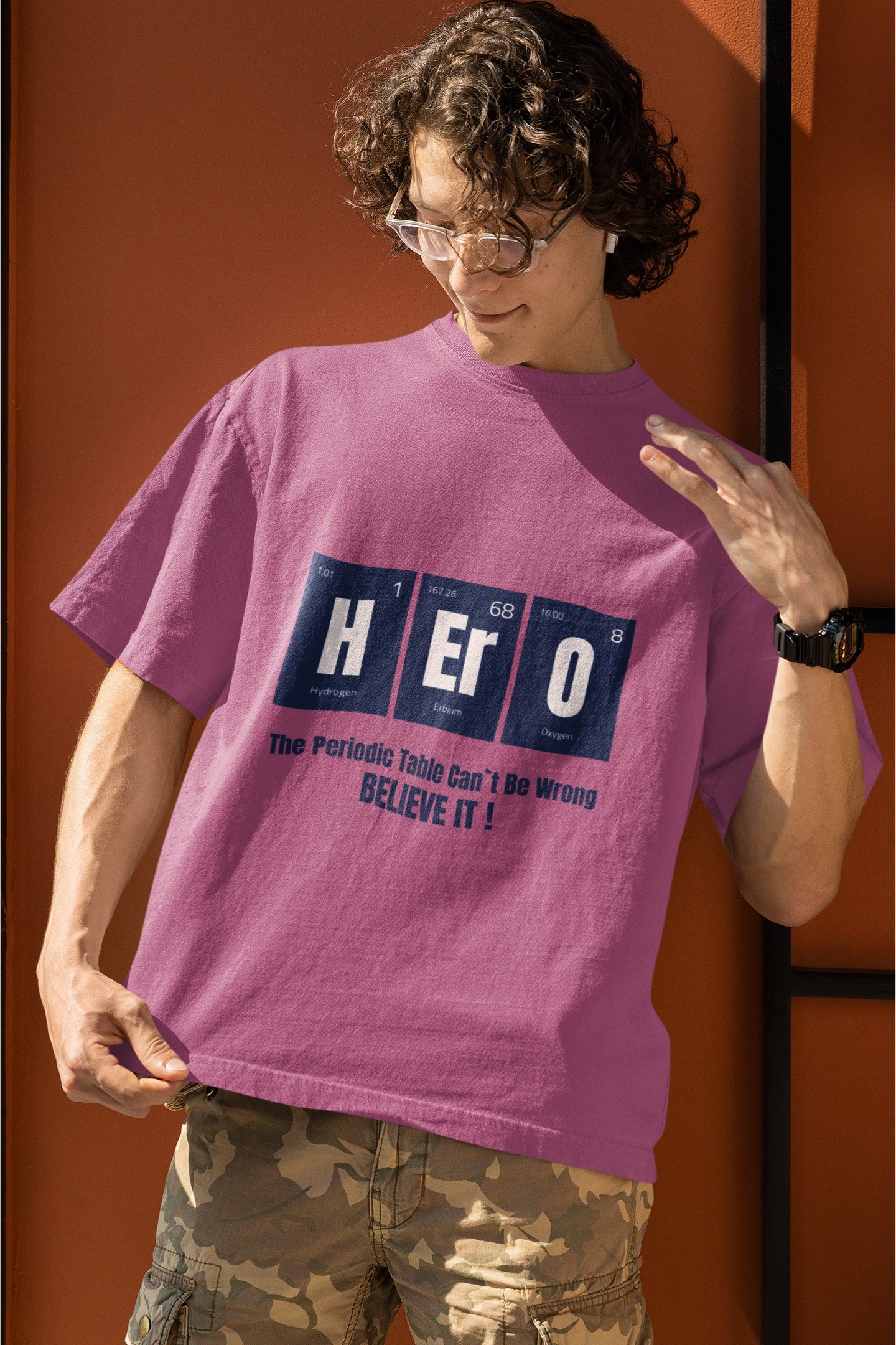 HERO - Funny , Swag, Nerdy, Drop Shoulder Tee