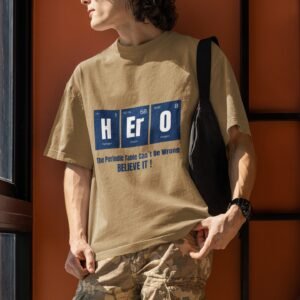 Alternative view of HERO - Funny , Swag, Nerdy,  Drop Shoulder Tee