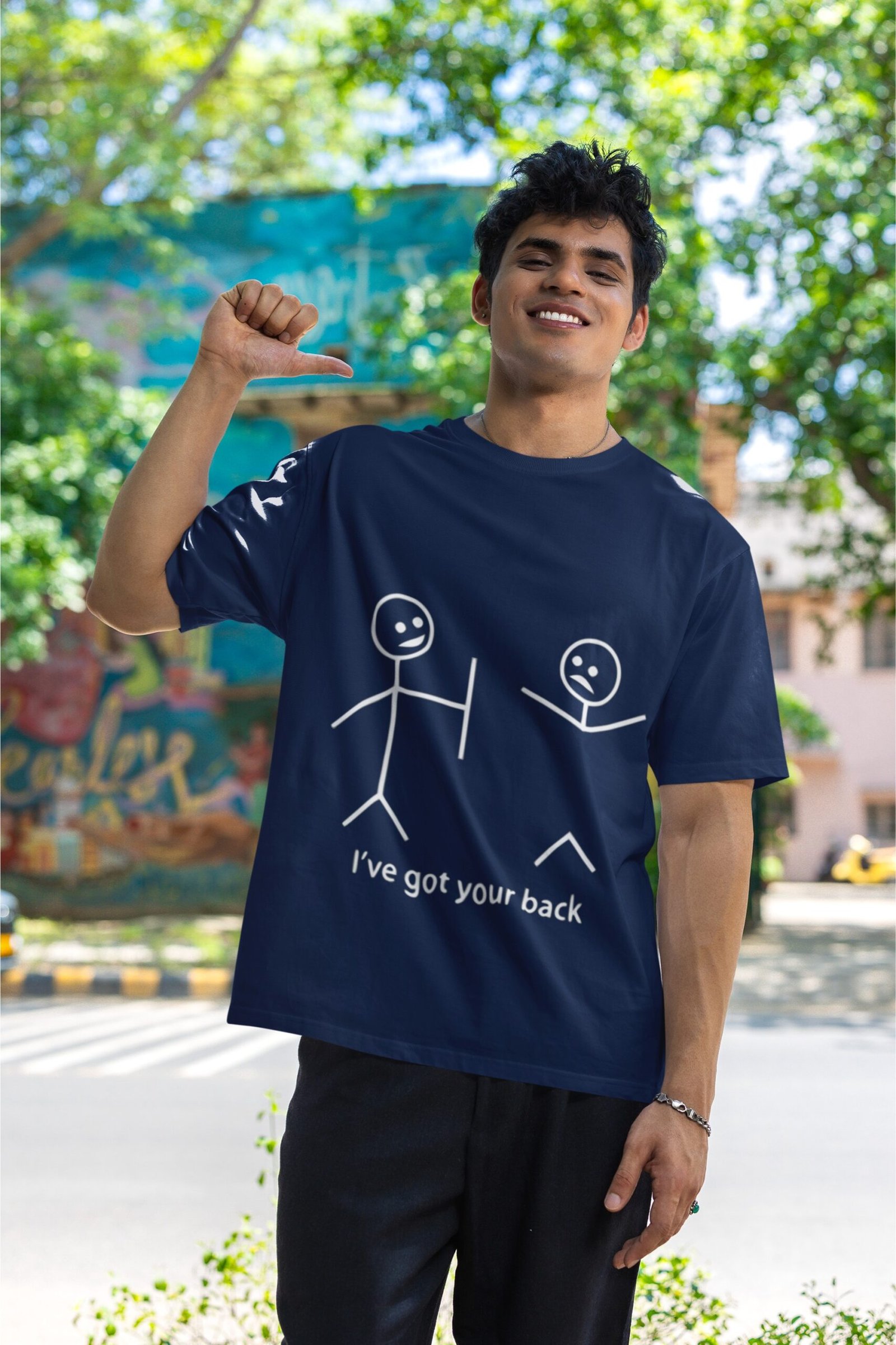 I Have Got Your Back - Funny, Cute Drop shoulder Tee - Image 2
