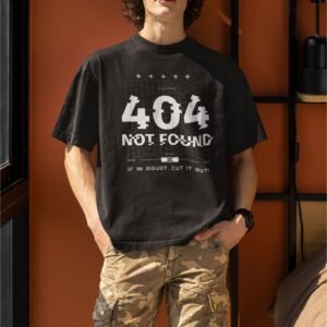 Alternative view of 404 Not Found "If In Doubt Cut It Out" - Swag Drop Shoulder Tee