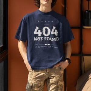 404 Not Found "If In Doubt Cut It Out" - Swag Drop Shoulder Tee