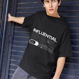Alternative view of Influential - Swag Drop Shoulder Tee