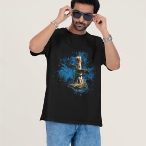 Alternative view of Light House - Artistic Drop Shoulder Tee
