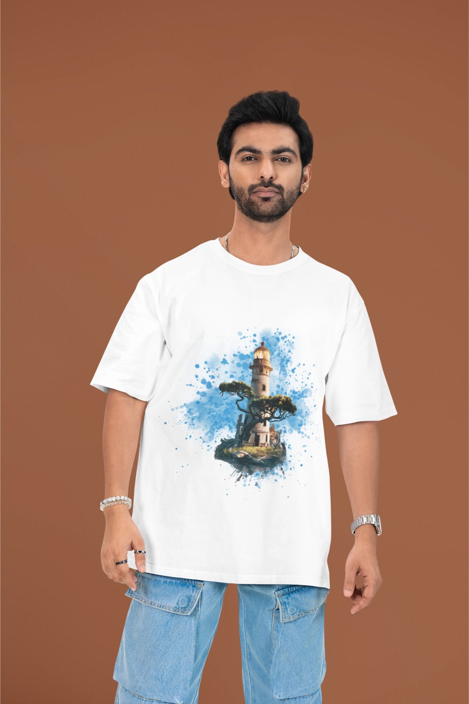 Light House - Artistic Drop Shoulder Tee