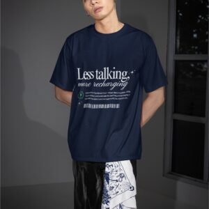 Less Talking More Recharging - Swag Drop Shoulder Tee