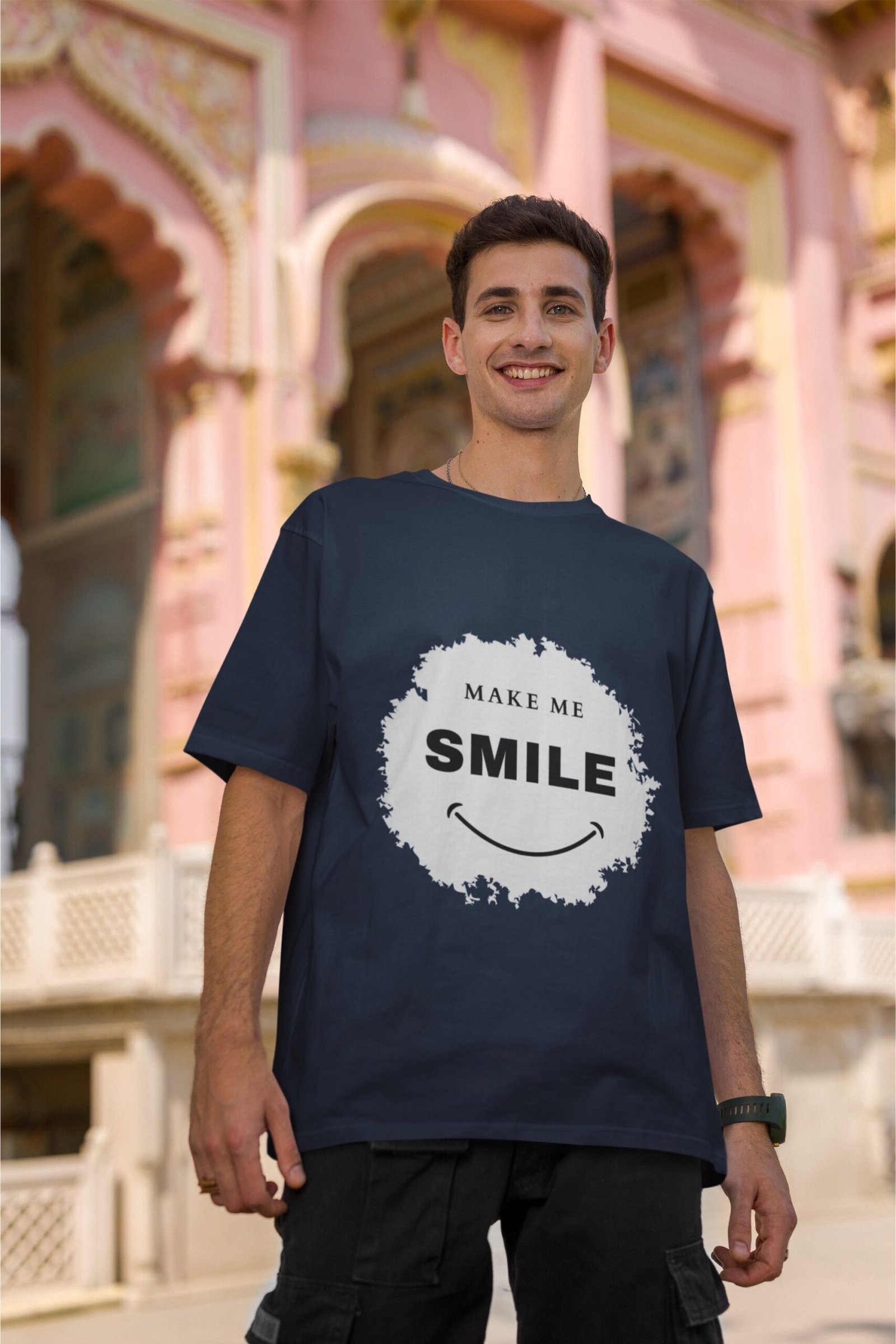 Make Me Smile - Swag Drop Shoulder Tee - Image 2