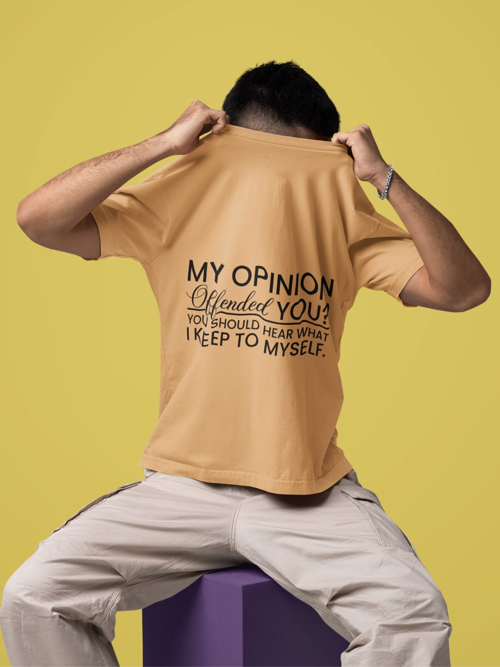 My Opinion Offended You? You Should Hear What I Keep to Myself - Funny Drop Shoulder Tee - Image 2