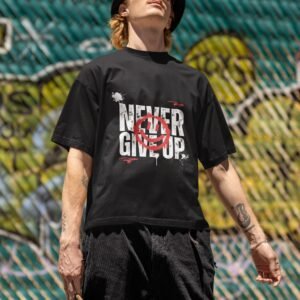 Never Give Up - Swag Drop Shoulder Tee