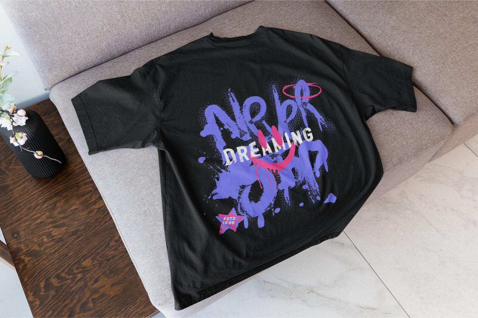 Never Stop Dreaming - Swag Drop Shoulder Tee - Image 3