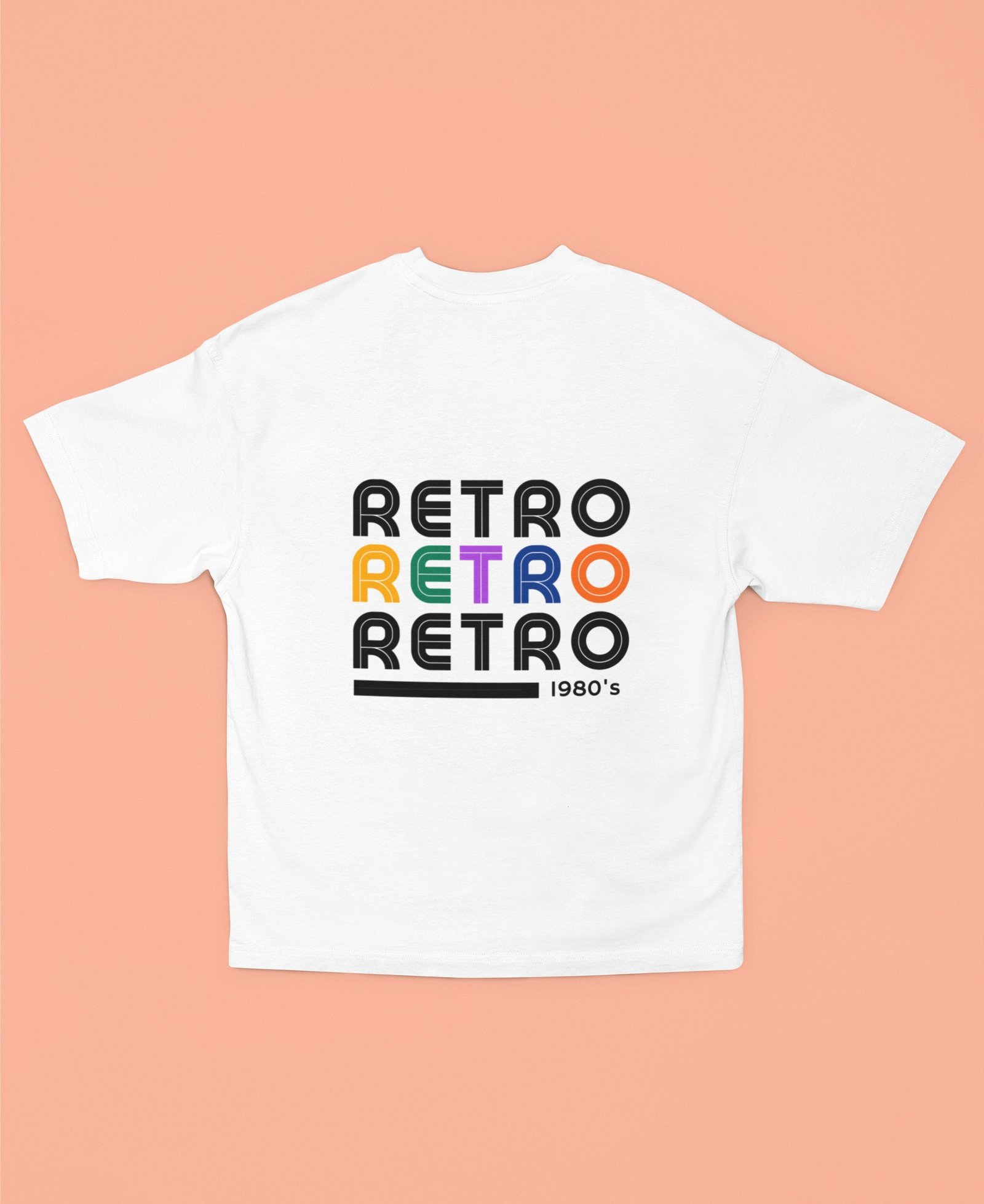 Retro - Swag, Retro Drop Shoulder Tee - Image 2