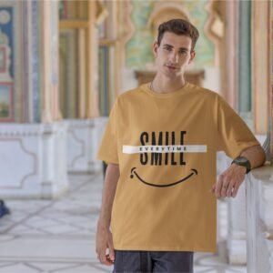 Smile Every Time - Swag, Cute Drop Shoulder Tee