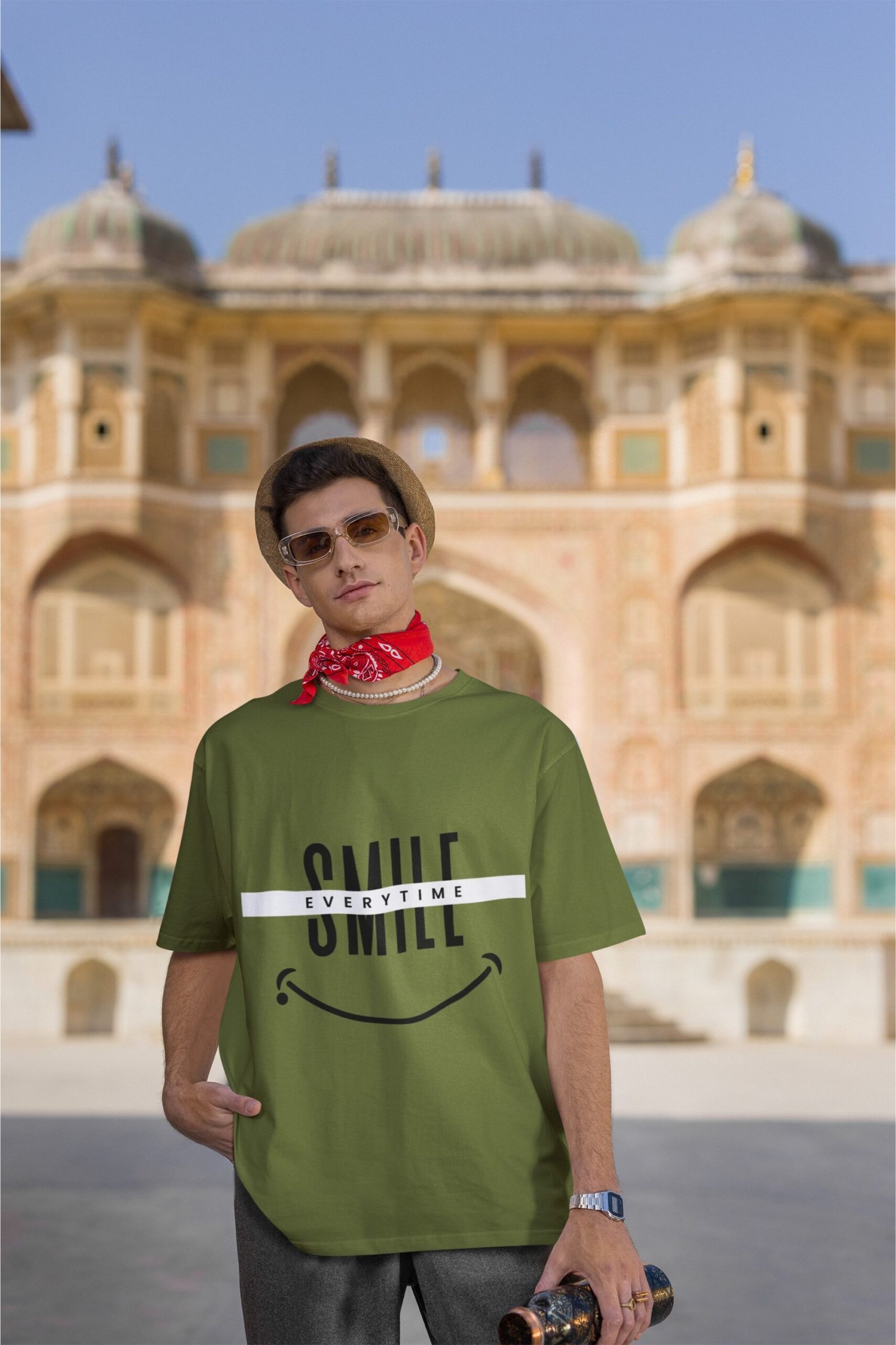Smile Every Time - Swag, Cute Drop Shoulder Tee - Image 3