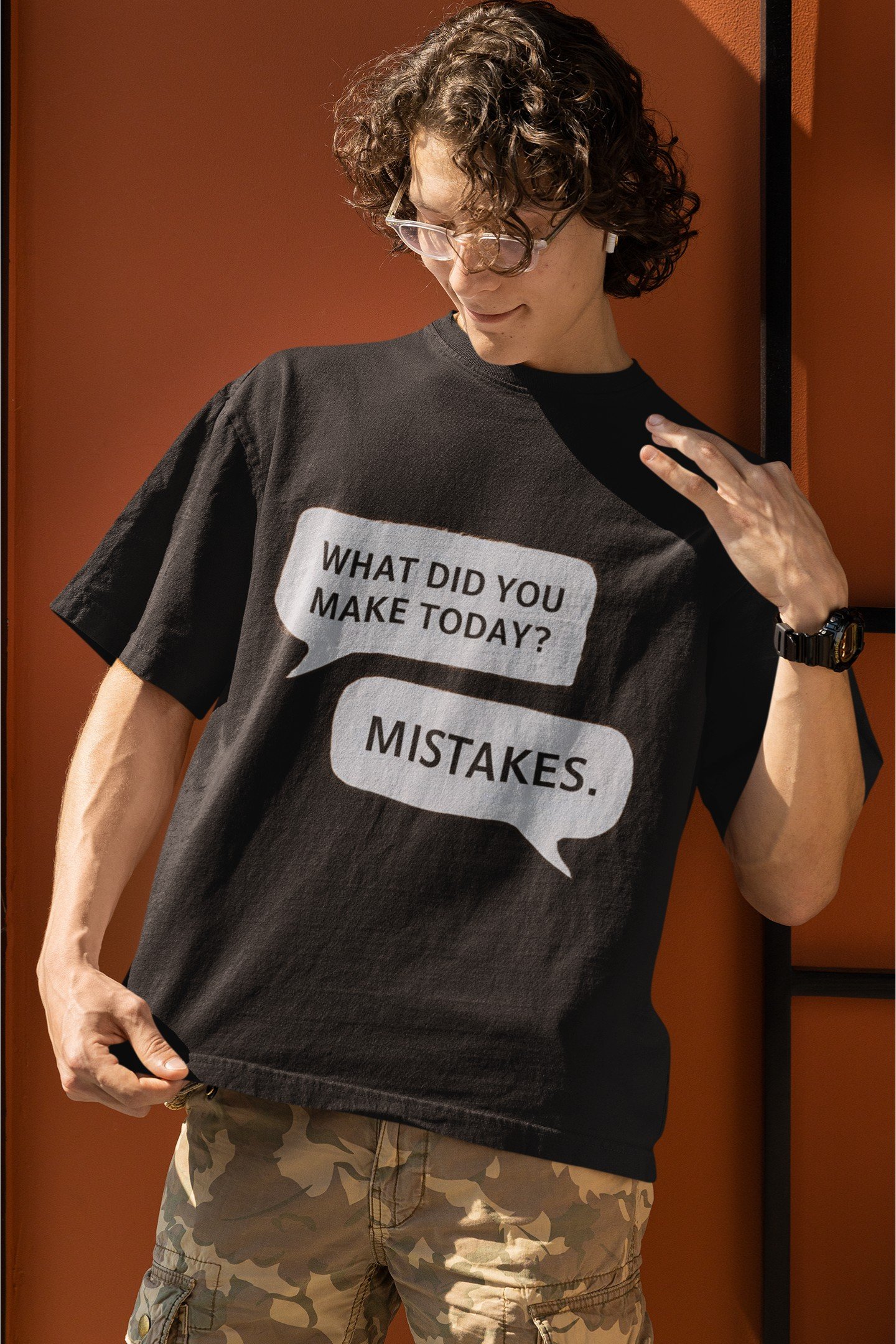 Awesome "Text Bubble Joke" - Funny, Cute, Swag - Drop Shoulder Tee - Image 3