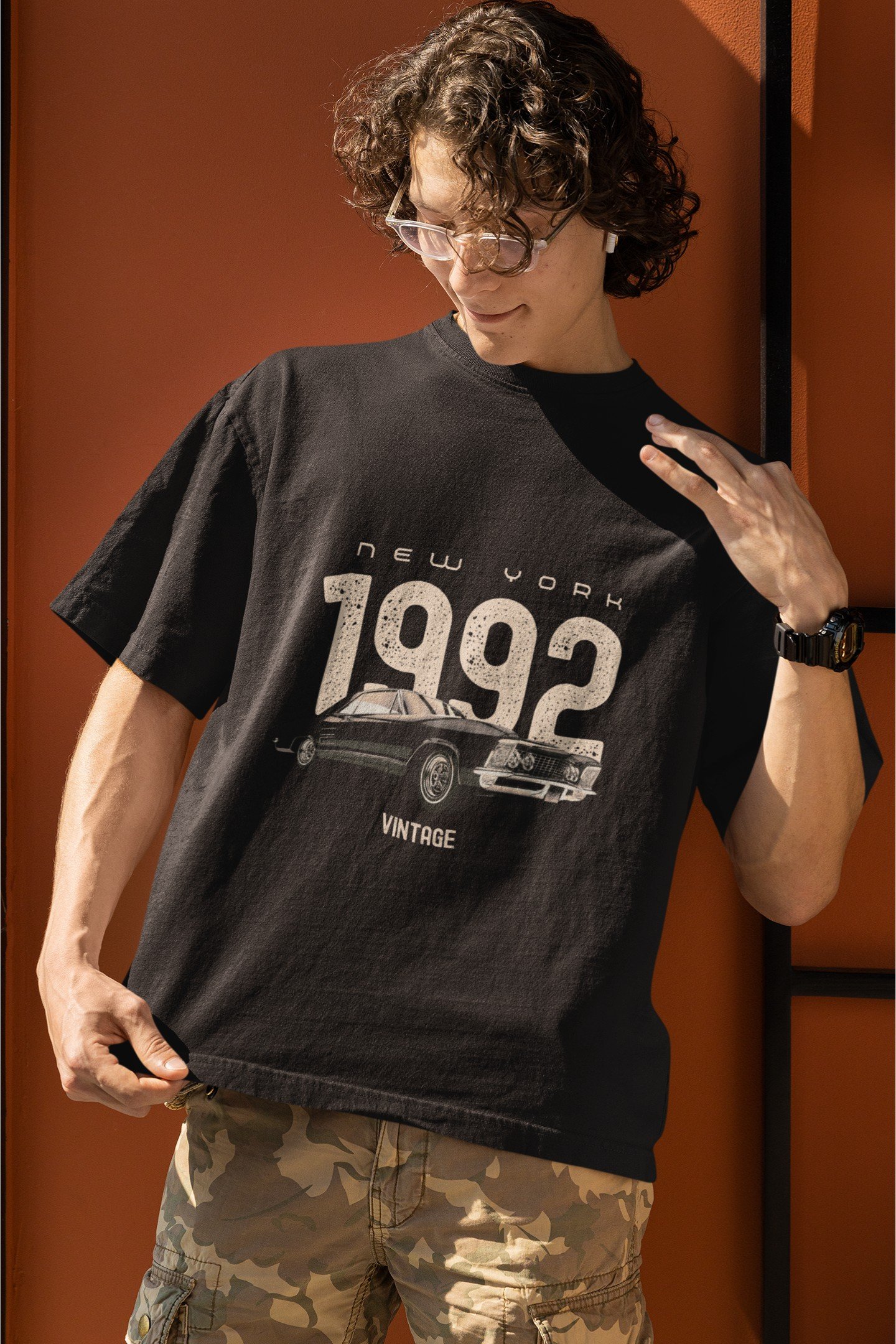 Vintage 1992 - Retro, Swag Drop Shoulder Tee - Image 3