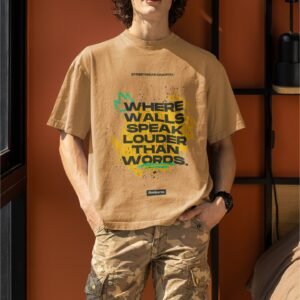 Alternative view of Amazing Graffiti "Where Walls Speak Louder Than Words" - Swag, Artistic Drop Shoulder Tee