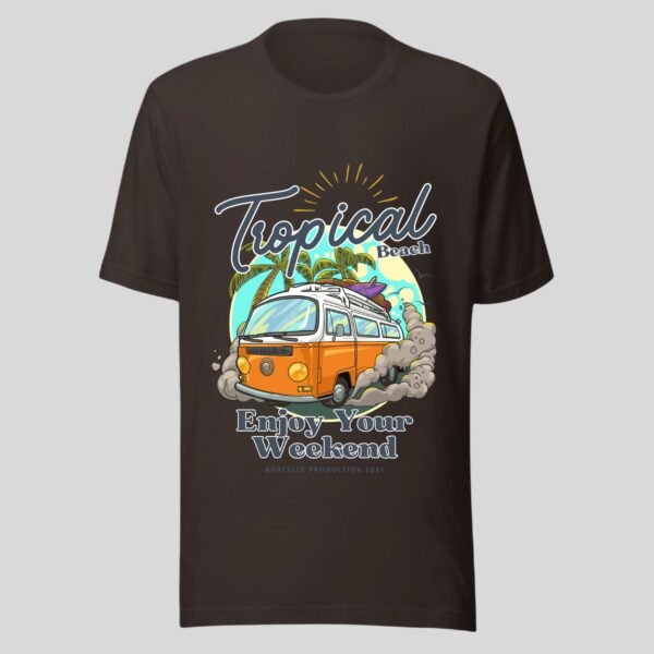 Tropical Beach - Swag Vacation Cotton Tee - Image 2