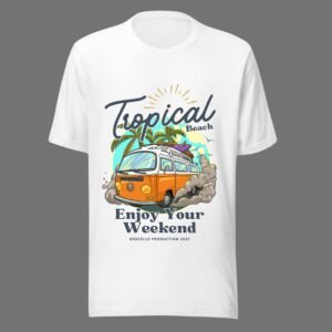 Tropical Beach - Swag Vacation Cotton Tee