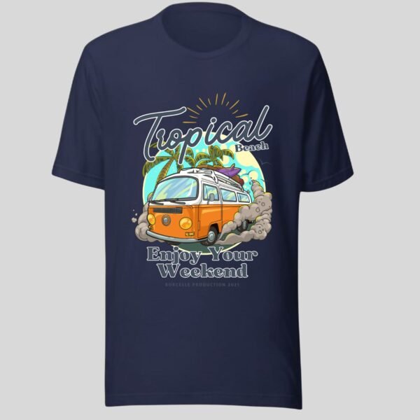 Tropical Beach - Swag Vacation Cotton Tee - Image 3
