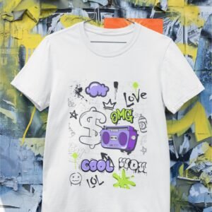 Alternative view of A Cool Graffiti - Swag 100% Cotton Tee