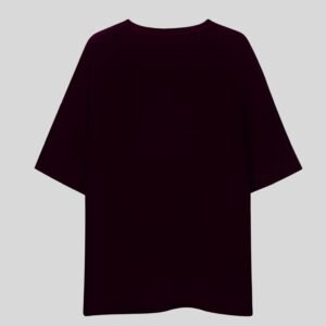 Alternative view of Plain Drop Shoulder Tee - Brown
