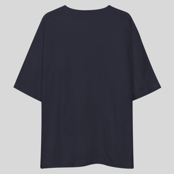 Plain Drop Shoulder Tee - Navy - Image 2