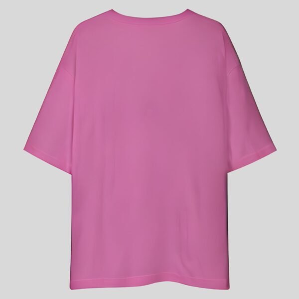 Plain Drop Shoulder Tee - Light Purple - Image 2