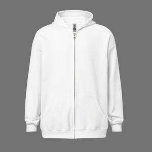 Zipper Hoodie - White