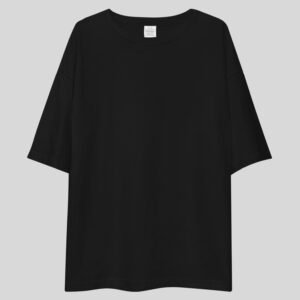 Plain Drop Shoulder Tee - Black